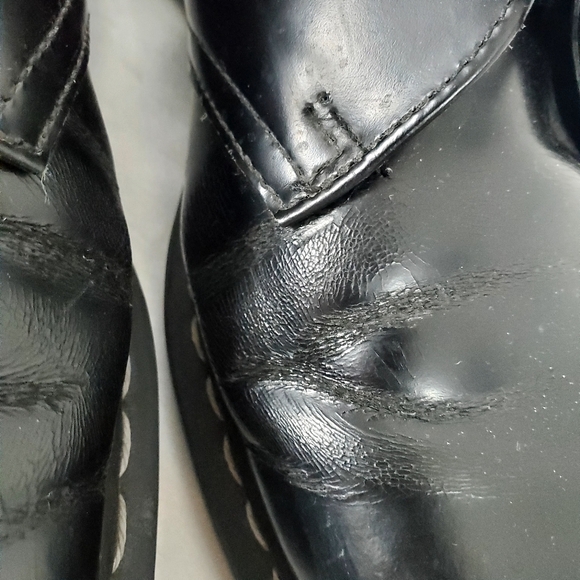 Dr. Martens Mono Smooth Leather Oxford Shoes Unisex M11 W12 - Picture 9 of 16